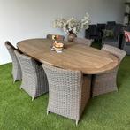 Wicker tuinset – Houten tafel met 6 stoelen – GRATIS Bezorgd, Tuin en Terras, Tuinsets en Loungesets, Gebruikt, Verzenden, ., .