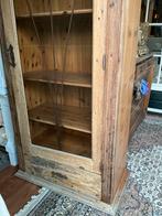 Antieke Franse  servies kast van grenen, Antiek en Kunst, Ophalen