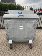 Afvalcontainer/prullenbak staal verzinkt 1100L, Ophalen, Nieuw