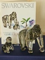 Swarovski Kristal Gorilla met Baby - Endangered Wildlife, Antiek en Kunst, Antiek | Glas en Kristal, Ophalen