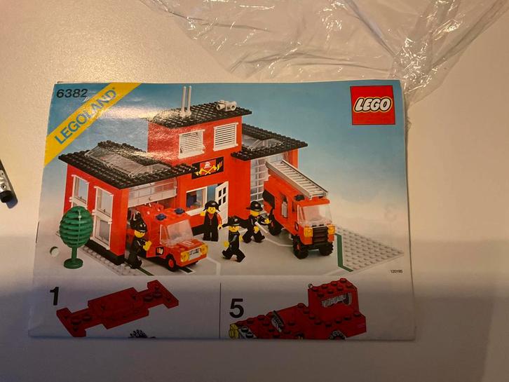 Lego Brandweerkazerne 6382 - Vintage!, Kinderen en Baby's, Speelgoed | Duplo en Lego, Gebruikt, Lego, Complete set, Ophalen of Verzenden