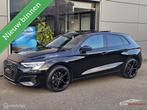 Audi A3 Sportback 40 TFSI e S Edition Panorama/B&O/Sfeer/Mat, Auto's, Zwart, 4 cilinders, 1535 kg, Leder en Stof