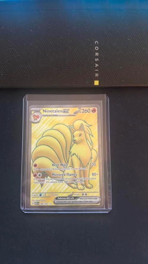 Ninetales ex (MEW 186) 151 Pokemon kaart, Hobby en Vrije tijd, Verzamelkaartspellen | Pokémon, Nieuw, Losse kaart, Ophalen of Verzenden