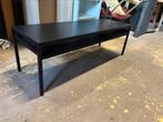 Zwart metalen bijzettafel - 120x40x40H, Huis en Inrichting, Tafels | Bijzettafels, Rond, Ophalen of Verzenden, Zo goed als nieuw