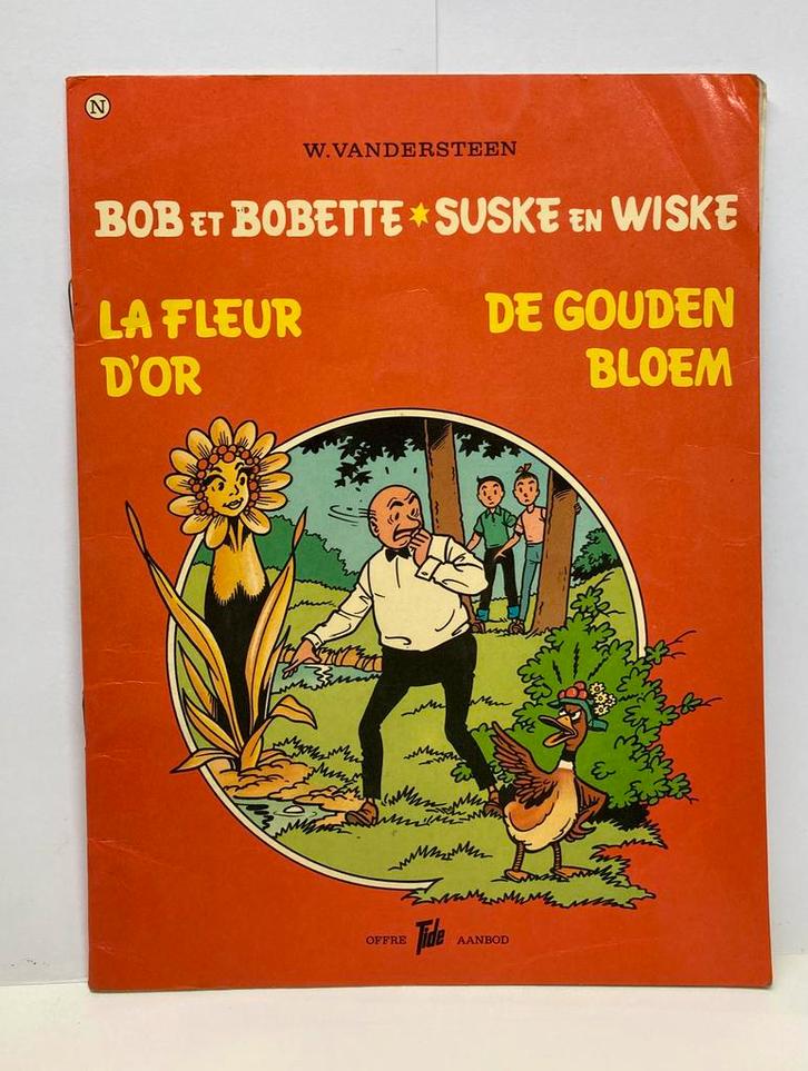 Suske en Wiske; “De Gouden Bloem” 1974, Boeken, Stripboeken, Zo goed als nieuw, Eén stripboek, Ophalen of Verzenden