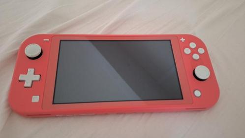 Nintendo Switch Lite - Roze, met Travelcase, Spelcomputers en Games, Spelcomputers | Nintendo Switch Lite, Gebruikt, Roze of Coral