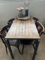 Bistro set, Ophalen, Gebruikt, Landelijk -industrieel, 4 tot 6 stoelen