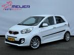 Kia Picanto 1.0 CVVT X-treme Sportvelgen | Leer | Clima | 5, Auto's, Voorwielaandrijving, Euro 5, 400 kg, Wit