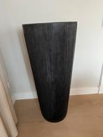 Stijlvolle Zwarte Bloempot, Tuin en Terras, Bloempotten, Ophalen, Kunststof, Rond, Binnen