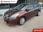 Renault Clio Estate Navi, Cruise, Airco, 1e eigenaar, Auto's, Voorwielaandrijving, Stof, Bruin, Handgeschakeld