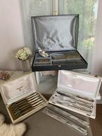 Christofle Marly 12 pers. verzilverd bestek in dozen, Antiek en Kunst, Antiek | Bestek, Ophalen