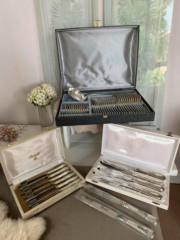 Christofle Marly 12 pers. verzilverd bestek in dozen beschikbaar voor biedingen