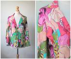 Tessa Koops - vrolijk gekleurd jasje / jersey blazer maat M, Maat 38/40 (M), Overige kleuren, Verzenden, Zo goed als nieuw