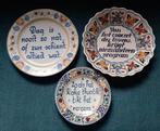 Drie Workum en Makkum spreuk borden, Ophalen of Verzenden