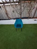 6 petrol kuipstoelen, Huis en Inrichting, Stoelen, Ophalen, Gebruikt, Blauw