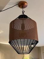 Design hanglamp koper met zwart, Huis en Inrichting, Lampen | Hanglampen, Ophalen, Zo goed als nieuw, Metaal, 50 tot 75 cm