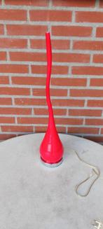 DECORATIEVE GLAZEN RODE DESIGN LAMP 62 CM HOOG, Ophalen of Verzenden