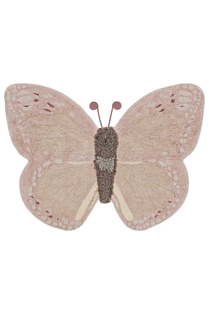 Kindervloerkleed Vlinder Roze Lorena Canals, Kinderen en Baby's, Kinderkamer | Inrichting en Decoratie, Nieuw, Kleed of Kussen