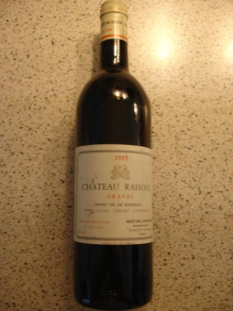Franse wijn - Château Rahoul 1985, Graves, Bordeaux, Verzamelen, Wijnen, Zo goed als nieuw, Overige typen, Overige gebieden, Vol