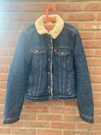 Levi’s mooie gevoerde kort model spijkerjas maat M., Kleding | Dames, Jassen | Winter, Ophalen, Zo goed als nieuw, Blauw