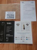 Thiel cs 3.7    owners manual, Audio, Tv en Foto, Luidsprekers, Ophalen of Verzenden, Front, Rear of Stereo speakers, Overige merken