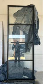 Stalen deur in frame/kozijn 260 x 92 cm, Ophalen, 80 tot 100 cm, 215 cm of meer, Binnendeur