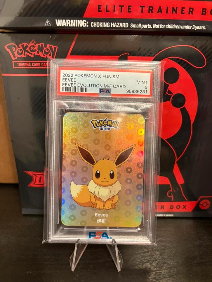 Eevee PSA 10, Hobby en Vrije tijd, Verzamelkaartspellen | Pokémon, Zo goed als nieuw, Ophalen of Verzenden