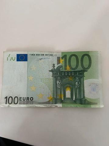 100 euro met handtekening van duisenberg uit 2002