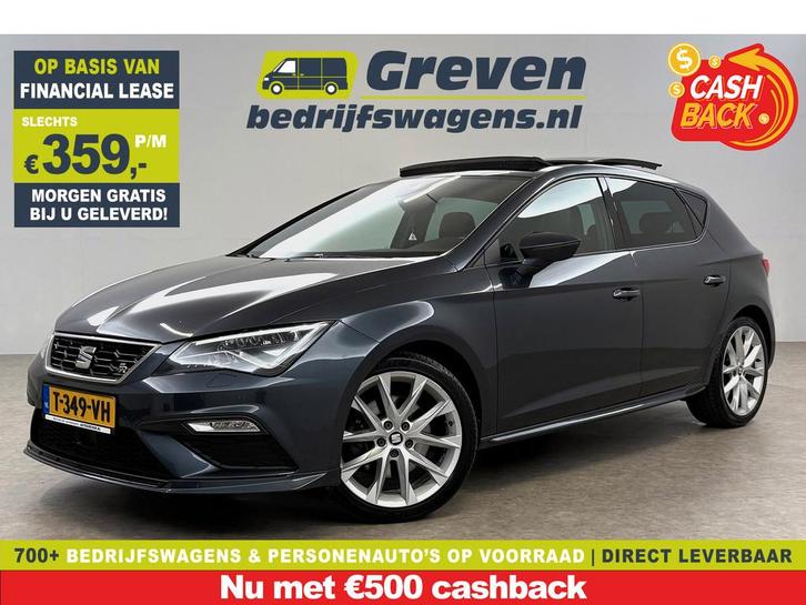 SEAT Leon 2.0 191PK TSI FR | Pano | Sfeerverl. | LED | Carpl, Auto's, Seat, Bedrijf, Te koop, Leon, Achteruitrijcamera, Airconditioning