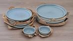 MOET NU WEG!! Servies - Borden en Kommen - Lichtblauw, Ophalen, Gebruikt, Bord(en), Effen
