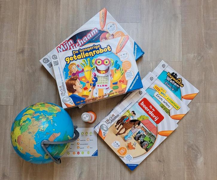Tiptoi set, Kinderen en Baby's, Speelgoed | Educatief en Creatief, Zo goed als nieuw, Elektronica, Taal en Lezen, Rekenen, Ontdekken