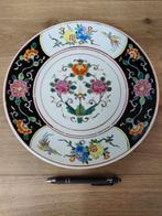 Antiek Chinees Bord met Bloemen en Vogels, Ophalen of Verzenden