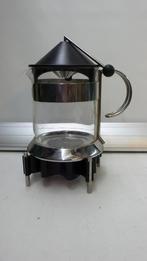 theekan met rechaud jaren 80 menu design (213), Overige typen, Ophalen of Verzenden, Overige stijlen, Glas