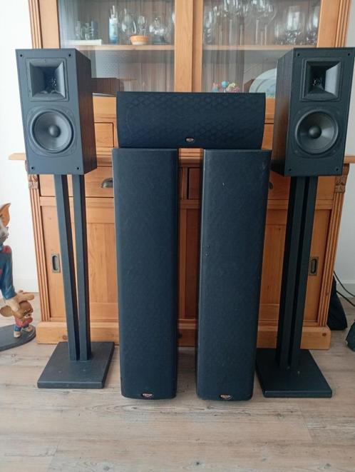 complete set 5 Klipsch professionele kwaliteit speakers, Audio, Tv en Foto, Luidsprekers, Gebruikt, Complete surroundset, 60 tot 120 watt