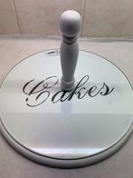 Houten Cake Plateau Countryfield, Antiek en Kunst, Curiosa en Brocante, Ophalen of Verzenden