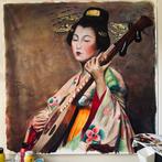 Groot chinees schilderij, Ophalen of Verzenden