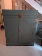 Vintage Chinese Kast met deuren en klep, Ophalen, Gebruikt, 25 tot 50 cm, 100 tot 150 cm