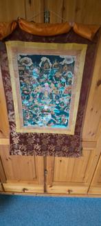 Antieke Thanka. Met beschermende doek ervoor., Antiek en Kunst, Ophalen of Verzenden