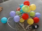 Gekleurde buiten lichtslinger - 20 lampionnen met timer, Kunststof, Minder dan 50 watt, Ophalen of Verzenden, Hanglamp