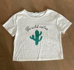 Tshirt dames met cactus maat XS, Wit, Ophalen of Verzenden, Zo goed als nieuw, Korte mouw
