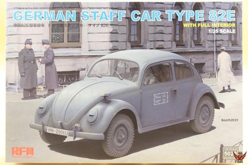 ROWASP | RFM Ryefield Model 1/35 German Staff Car Type 82E, Hobby en Vrije tijd, Modelbouw | Auto's en Voertuigen, Nieuw, Auto