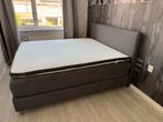 Ikea Dunvik Boxspring 180x200 grijs, Ophalen, Tweepersoons, Zo goed als nieuw, 180 cm