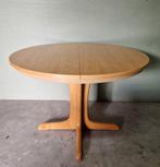 vintage ronde uittrekbare eettafel vintage tafel deense, Ophalen of Verzenden, Huis en Inrichting