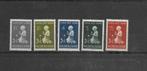 Nederland 1940, NVPH 374 t/m 378, Ongebruikt., Verzenden, T/m 1940, Postfris