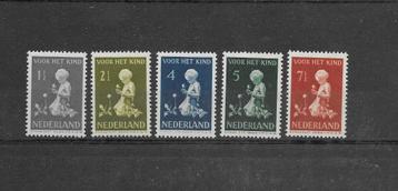 Nederland 1940, NVPH 374 t/m 378, Ongebruikt. beschikbaar voor biedingen