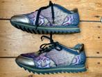 Kerst sneakers Gabor mt 40 aubergine lila goud ribbelzool, Overige kleuren, Gabor, Ophalen of Verzenden, Sneakers of Gympen