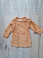 Jurk feetje okergeel rib maat 56, Kinderen en Baby's, Babykleding | Maat 56, Ophalen of Verzenden, Zo goed als nieuw, Meisje, Jurkje of Rokje