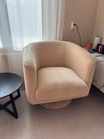 Beige Fauteuil Draaibaar, Huis en Inrichting, Fauteuils, Ophalen, Gebruikt, 75 tot 100 cm, 50 tot 75 cm