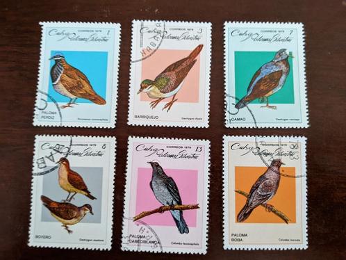 CUBA 1979; set (6) VOGELS, Postzegels en Munten, Postzegels | Thematische zegels, Gestempeld, Dier of Natuur, Verzenden