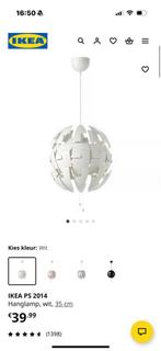 Ikea ps 2014 hanglamp wit turquoise, Huis en Inrichting, Lampen | Hanglampen, Ophalen, Zo goed als nieuw, Kunststof, Minder dan 50 cm